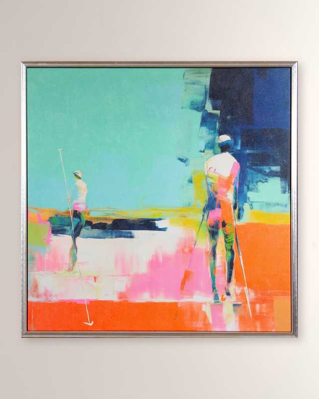"Golf Players II" Framed Giclee